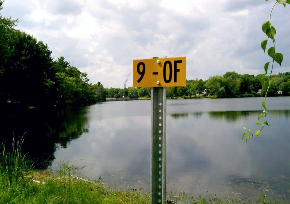 Image of a stormwater outfall area as body of water
