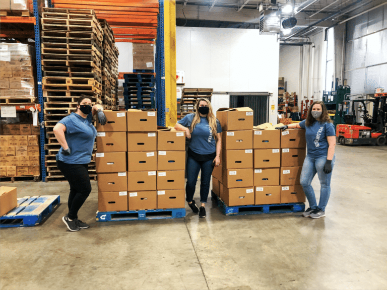 Sorting nearly 6,000 Pounds of Food for the NH Food Bank - Hoyle Tanner